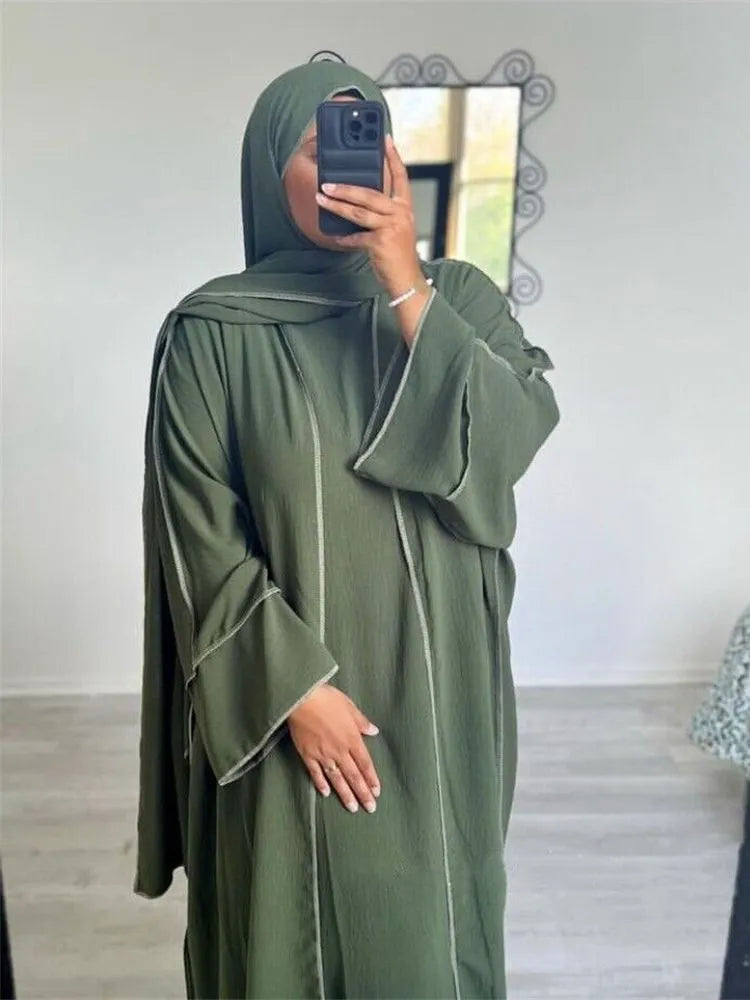 3 Piece Abaya Set