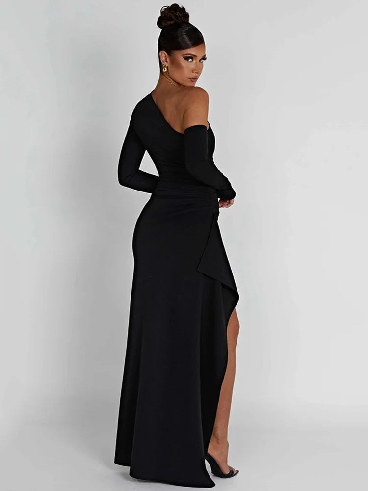 Long Sleeve Backless Dress