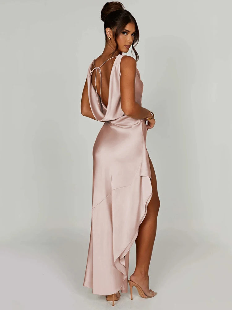 Backless Split Dress