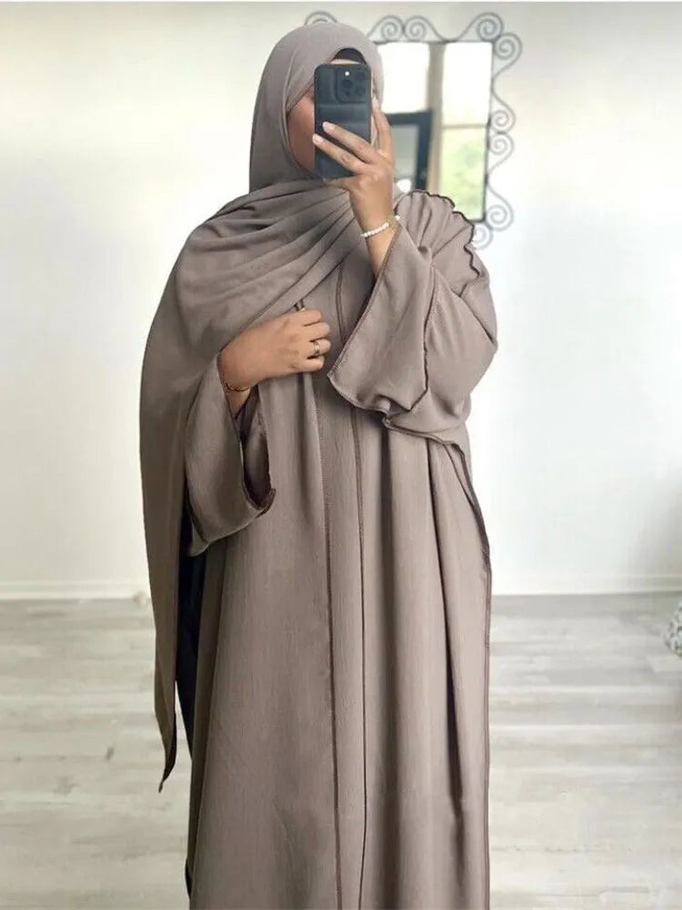 3 Piece Abaya Set