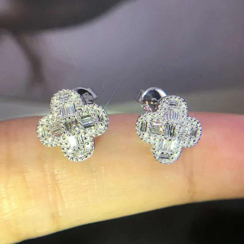 Gorgeous Princess Square Earrings