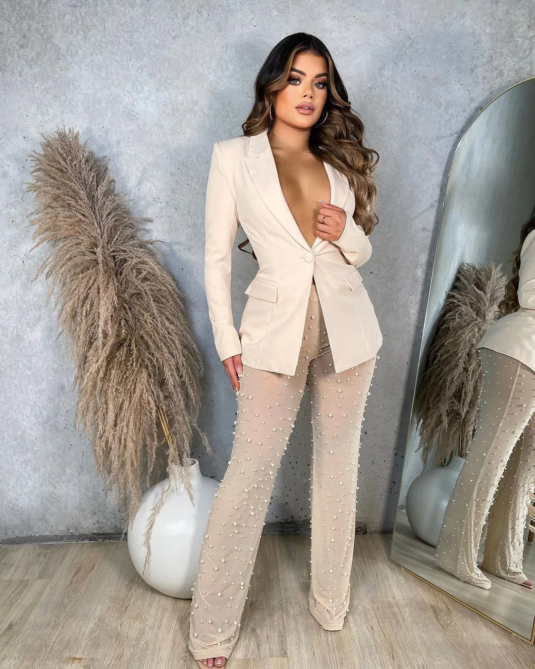 Pearls Blazer 2 Piece Sets