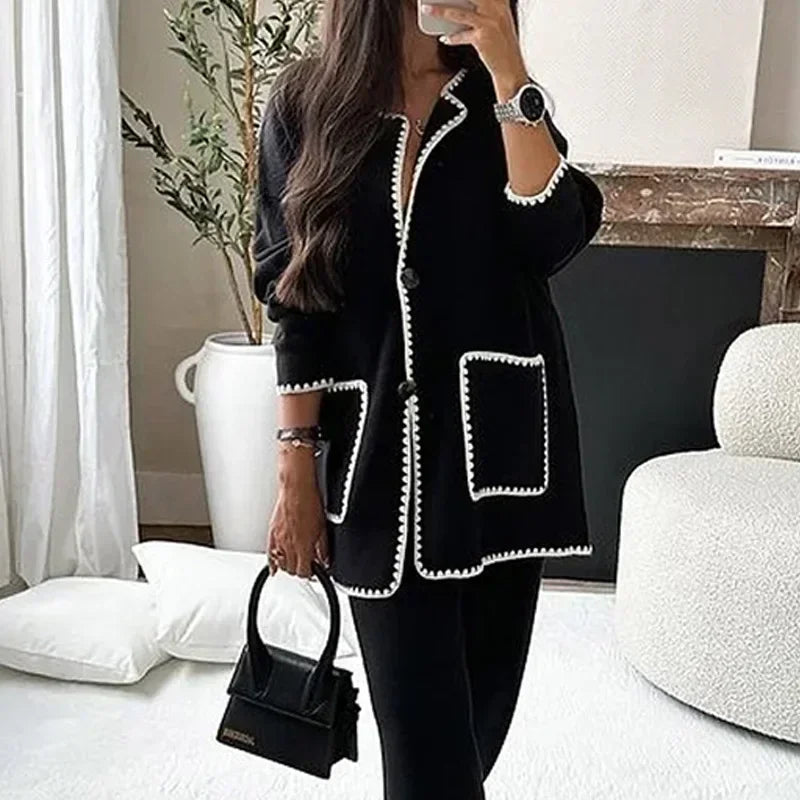 Two Piece Sets Coats Cardigan