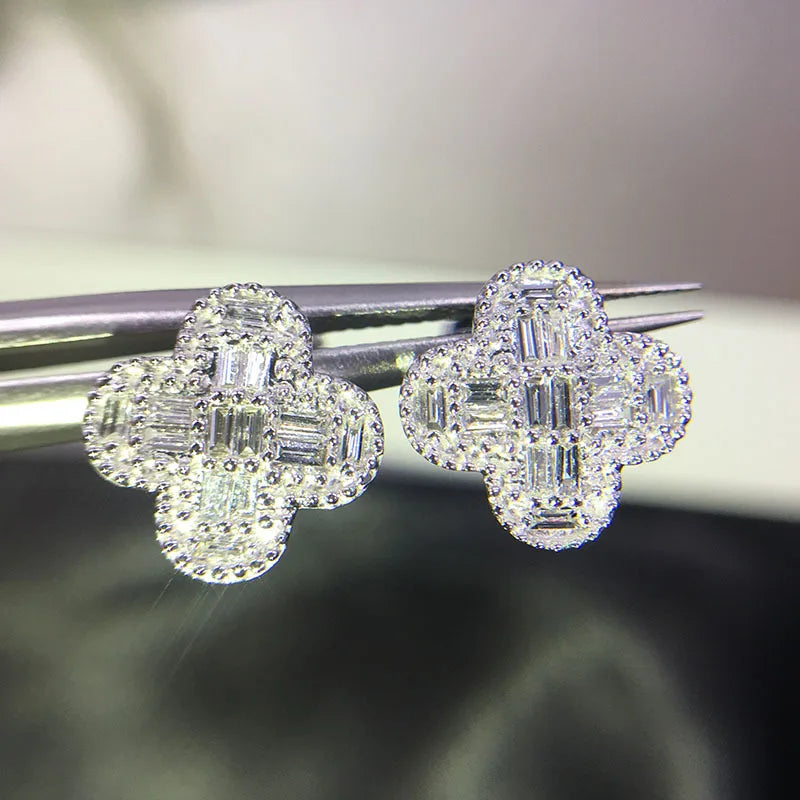 Gorgeous Princess Square Earrings