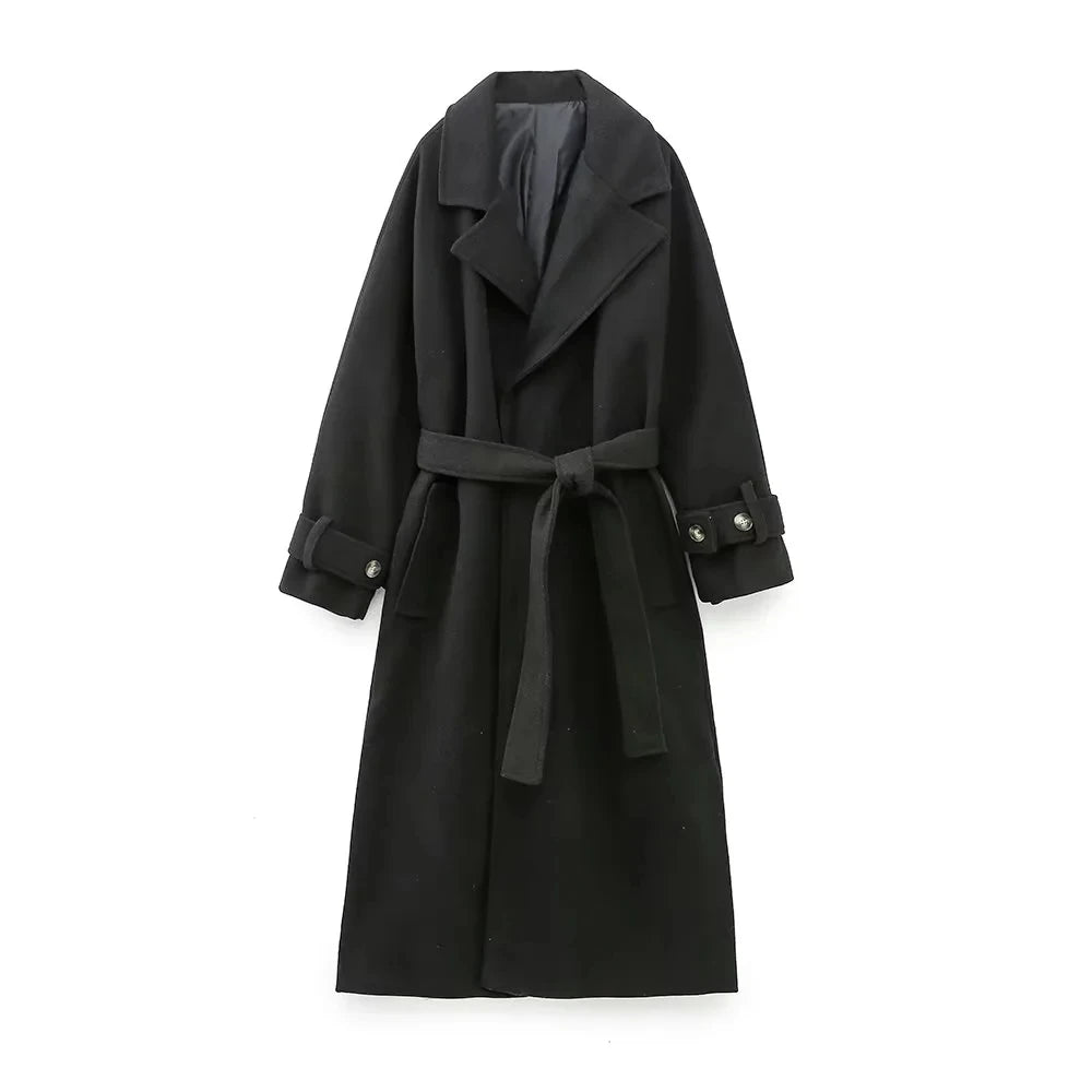 TRAF Black Coat